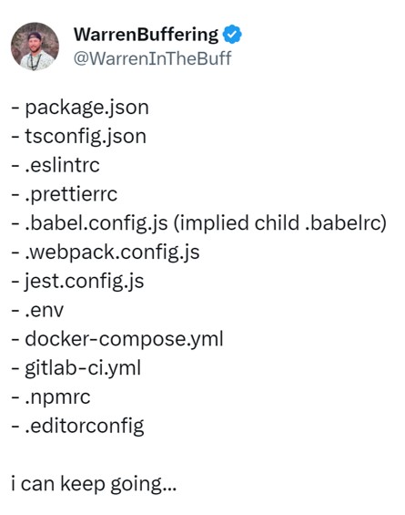 many configuration files